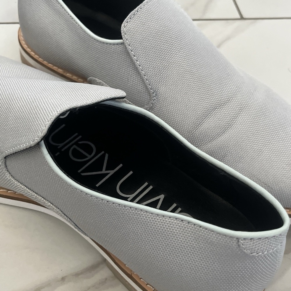 Calvin Klein Alfie Men's Gray Ballistic Loafer Dress Shoes Sz 8.5‎ - Picture 5 of 14